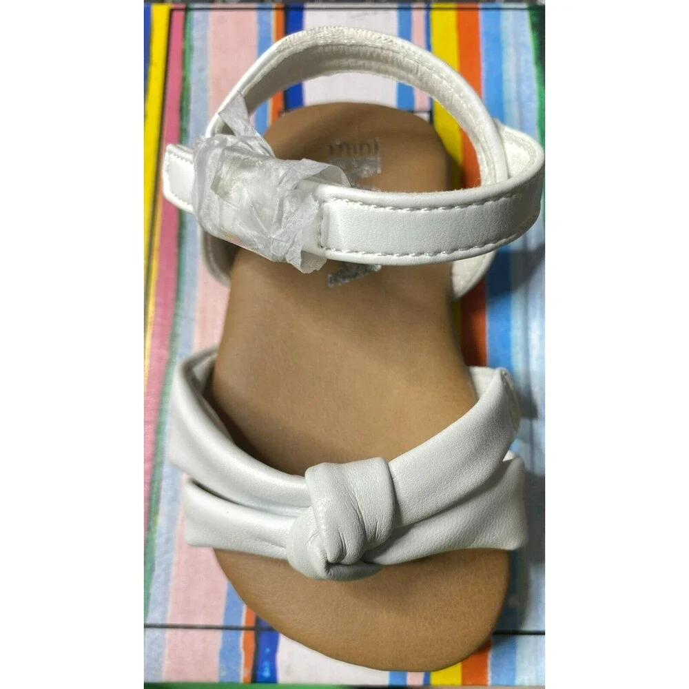 Mini MIA Toddler Baby Linsee Sandals - White - Toddler's Size 4M - Picture 2 of 5